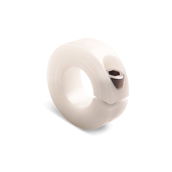 Shaft Collar, 1pc Clamp, Bore 9mm, OD 24mm, Plastic, MCL-9-P
